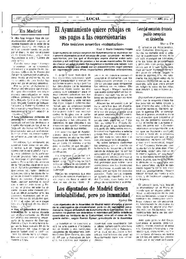 ABC MADRID 22-10-1984 página 27