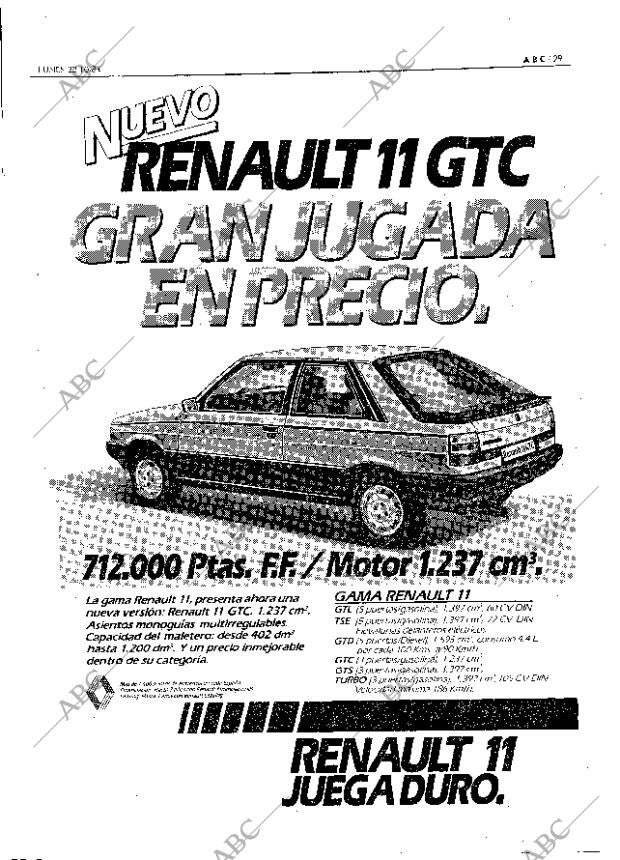 ABC MADRID 22-10-1984 página 29