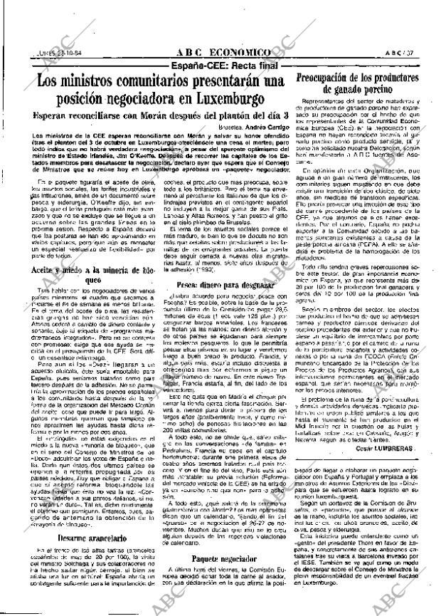 ABC MADRID 22-10-1984 página 37