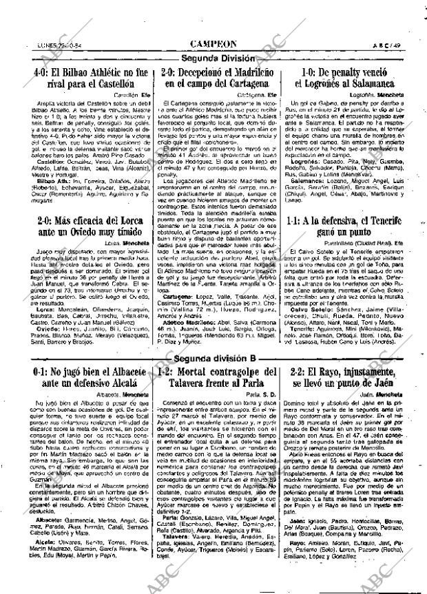 ABC MADRID 22-10-1984 página 49