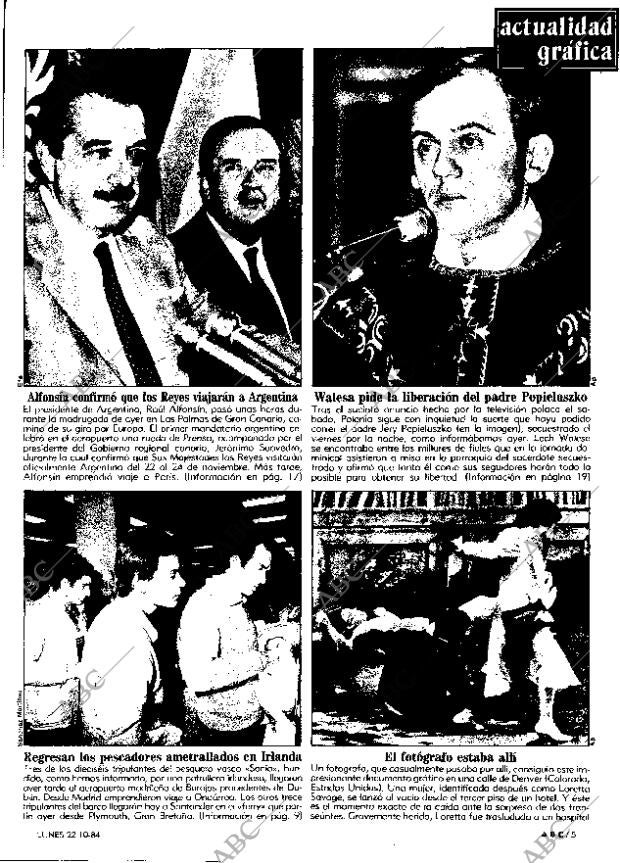 ABC MADRID 22-10-1984 página 5