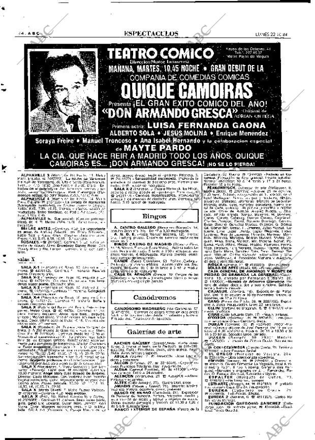 ABC MADRID 22-10-1984 página 64
