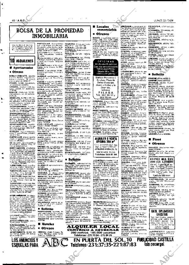 ABC MADRID 22-10-1984 página 68