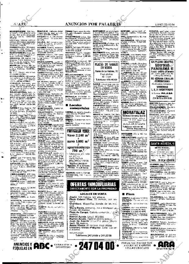ABC MADRID 22-10-1984 página 70