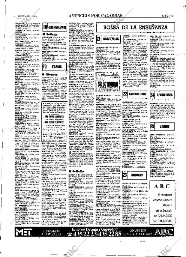 ABC MADRID 22-10-1984 página 73