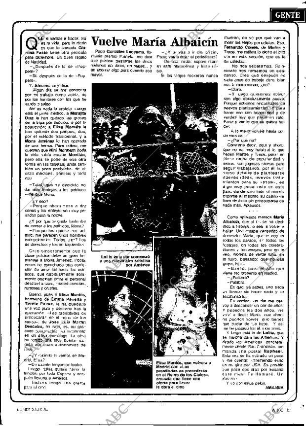 ABC MADRID 22-10-1984 página 83