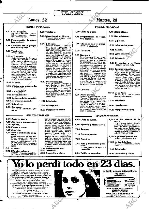 ABC MADRID 22-10-1984 página 86