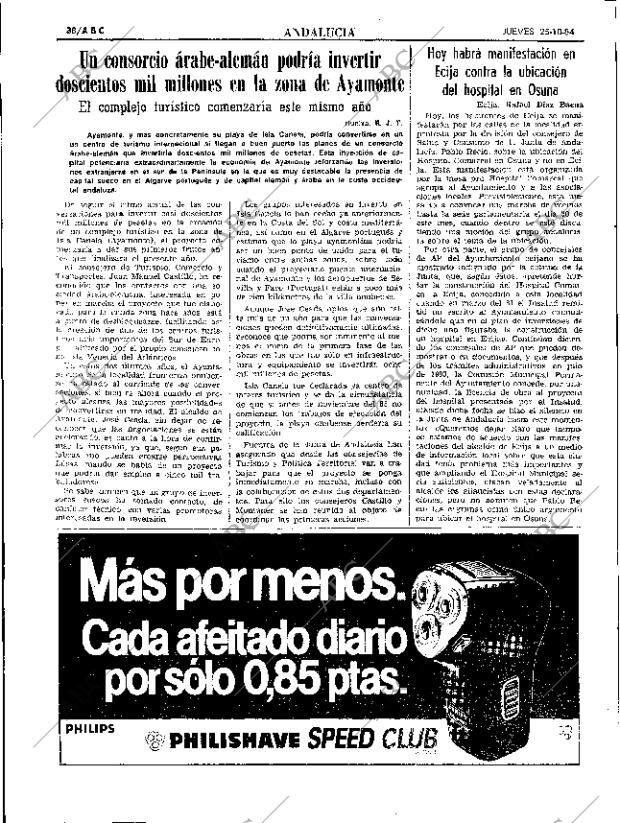 ABC SEVILLA 25-10-1984 página 38