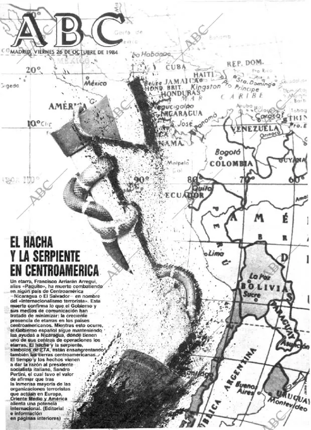 ABC MADRID 26-10-1984 página 1