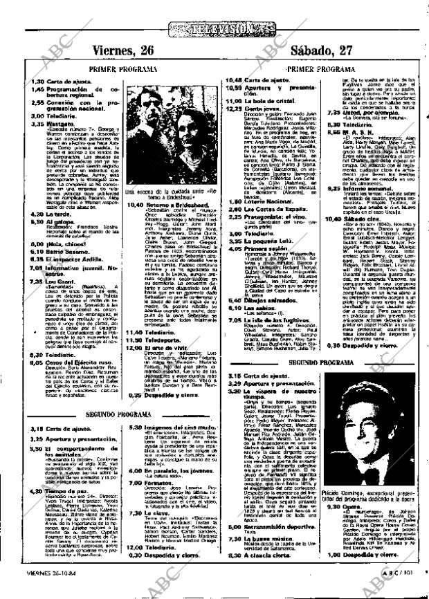 ABC MADRID 26-10-1984 página 101