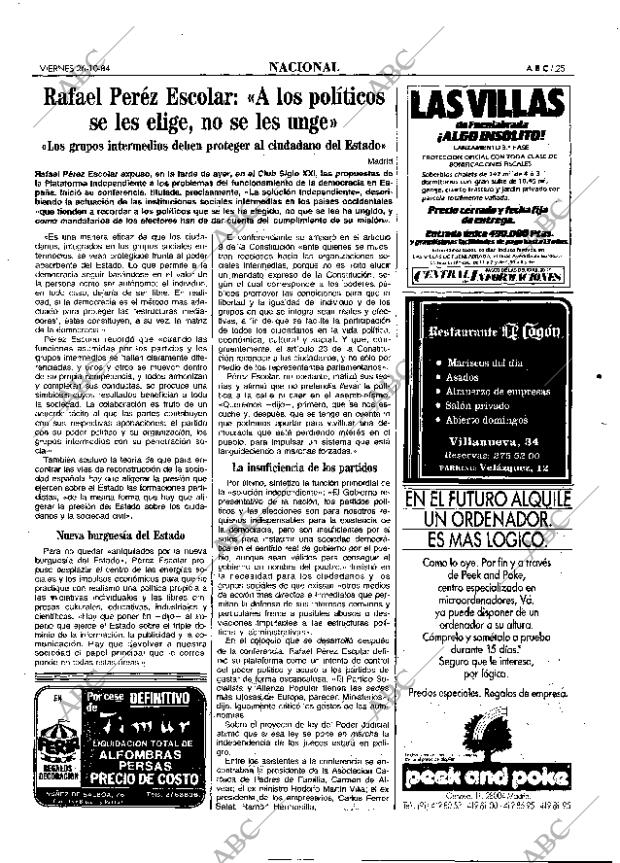 ABC MADRID 26-10-1984 página 25