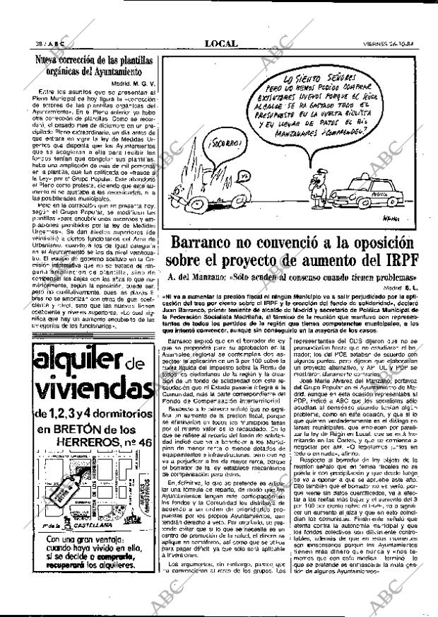 ABC MADRID 26-10-1984 página 38