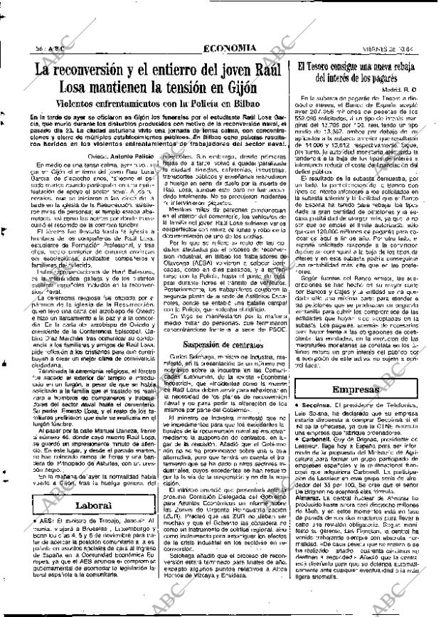 ABC MADRID 26-10-1984 página 56