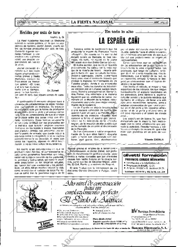 ABC MADRID 26-10-1984 página 63