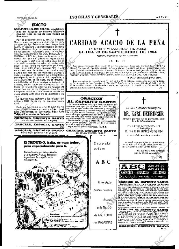 ABC MADRID 26-10-1984 página 91