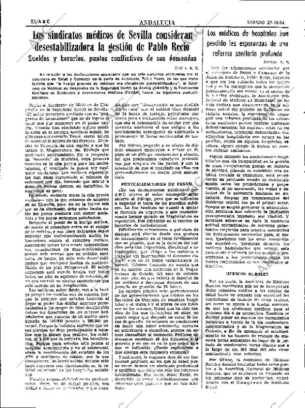 ABC SEVILLA 27-10-1984 página 32