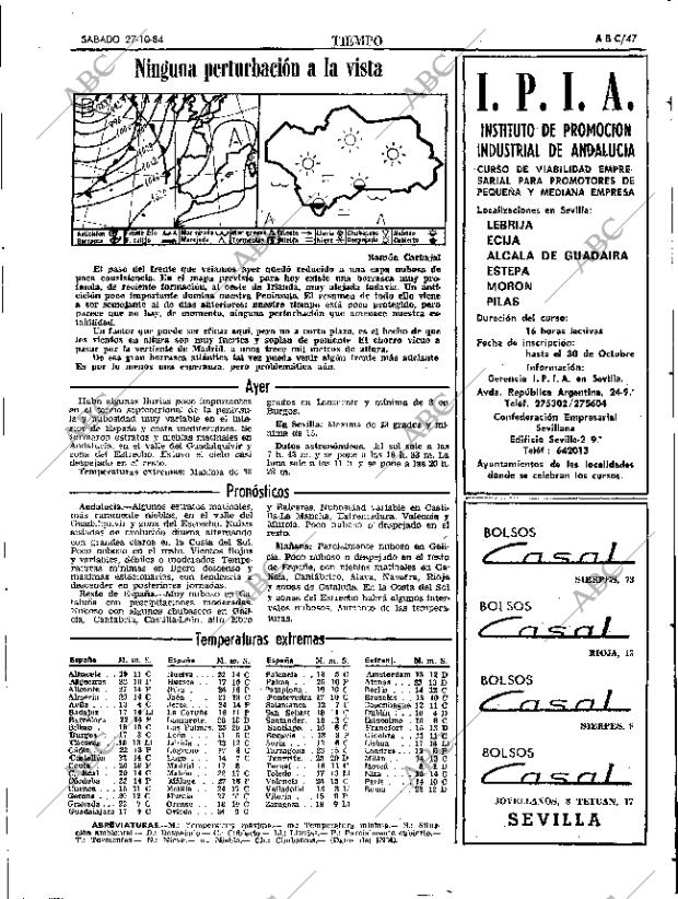 ABC SEVILLA 27-10-1984 página 47