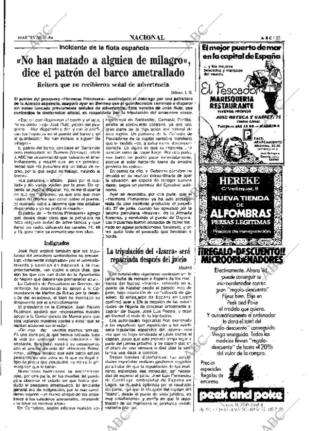 ABC MADRID 30-10-1984 página 23