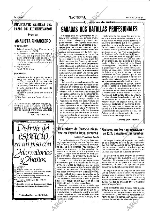 ABC MADRID 30-10-1984 página 24