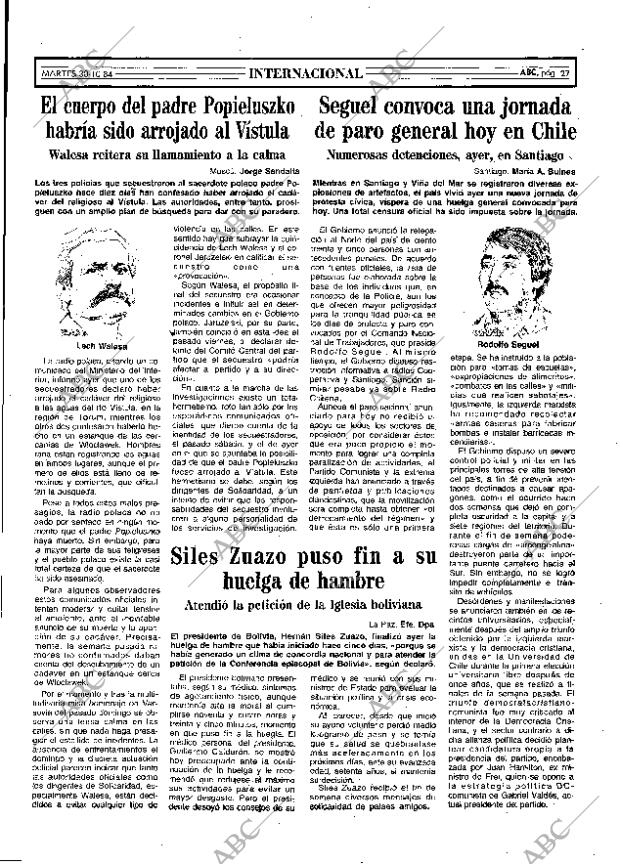 ABC MADRID 30-10-1984 página 27