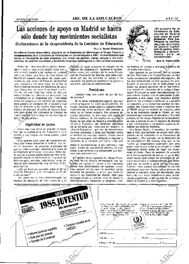 ABC MADRID 30-10-1984 página 55