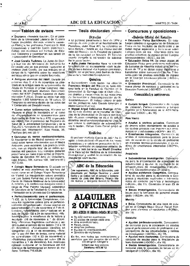 ABC MADRID 30-10-1984 página 56