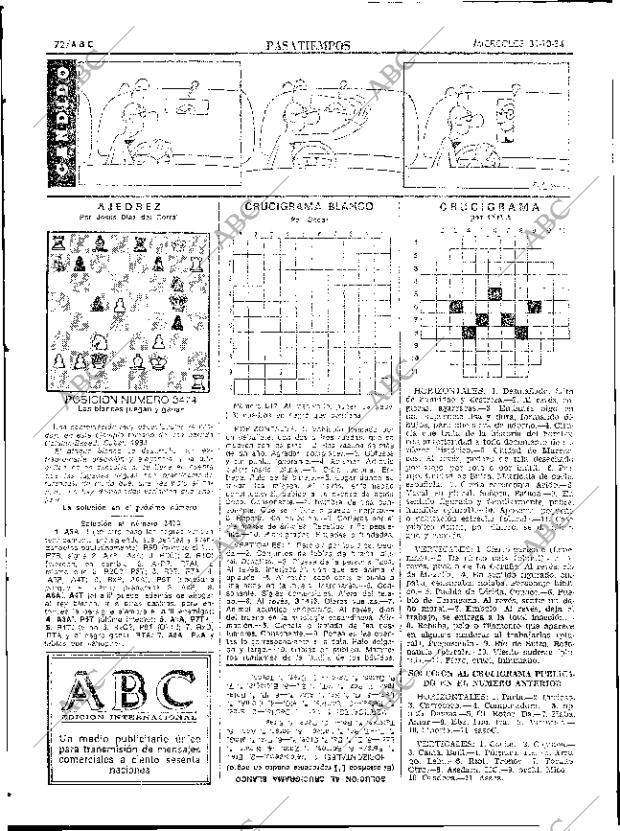 ABC SEVILLA 31-10-1984 página 72