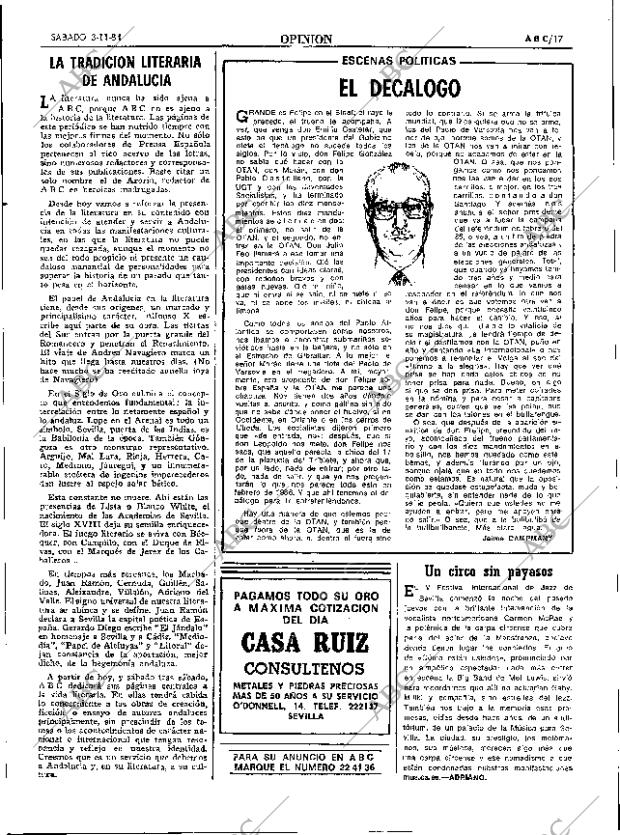 ABC SEVILLA 03-11-1984 página 17