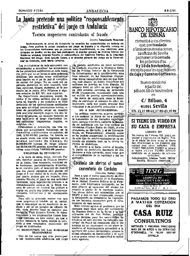 ABC SEVILLA 04-11-1984 página 41