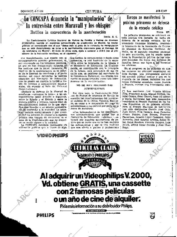 ABC SEVILLA 04-11-1984 página 49