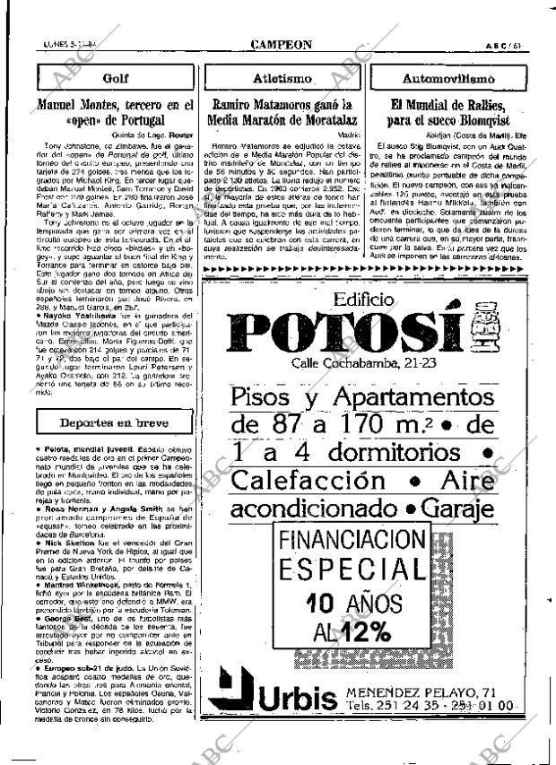 ABC MADRID 05-11-1984 página 61