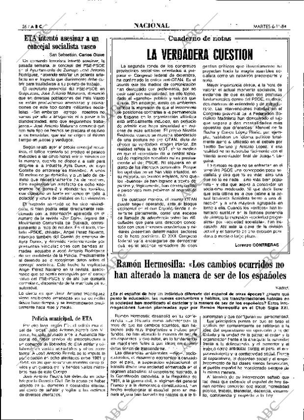 ABC MADRID 06-11-1984 página 26