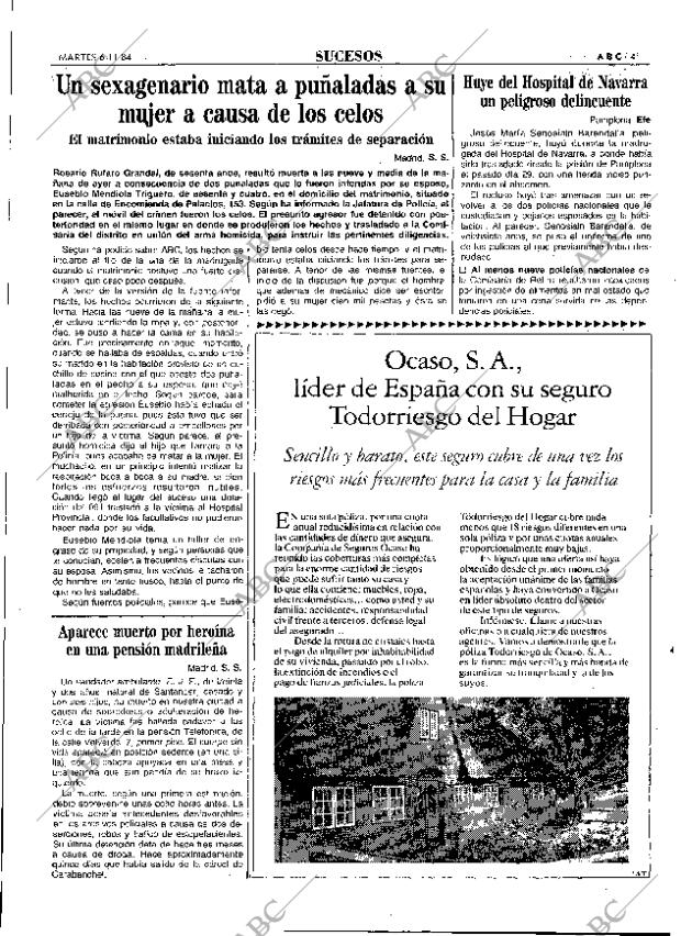 ABC MADRID 06-11-1984 página 41