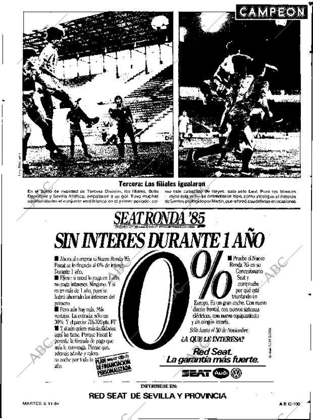 ABC SEVILLA 06-11-1984 página 105