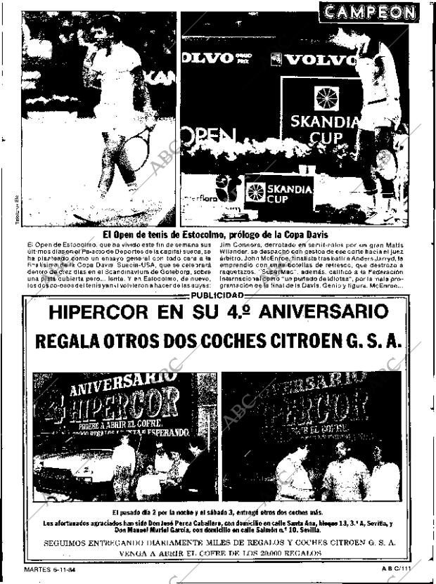 ABC SEVILLA 06-11-1984 página 111