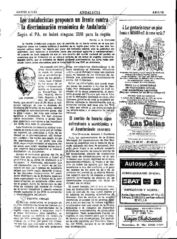 ABC SEVILLA 06-11-1984 página 45