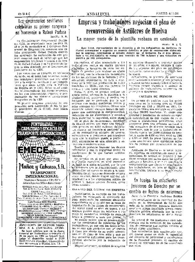ABC SEVILLA 06-11-1984 página 46