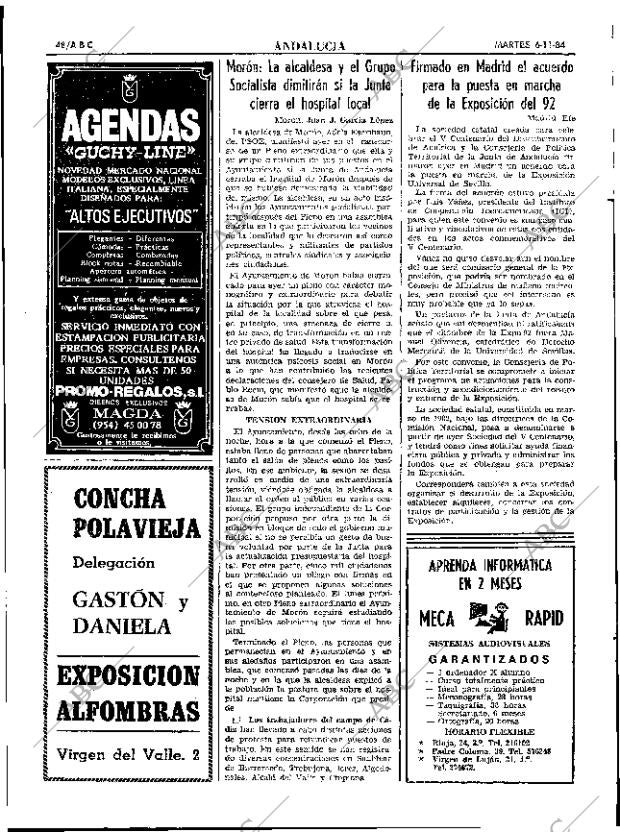 ABC SEVILLA 06-11-1984 página 48