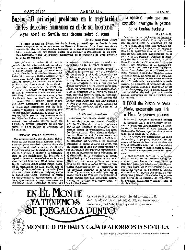 ABC SEVILLA 06-11-1984 página 49