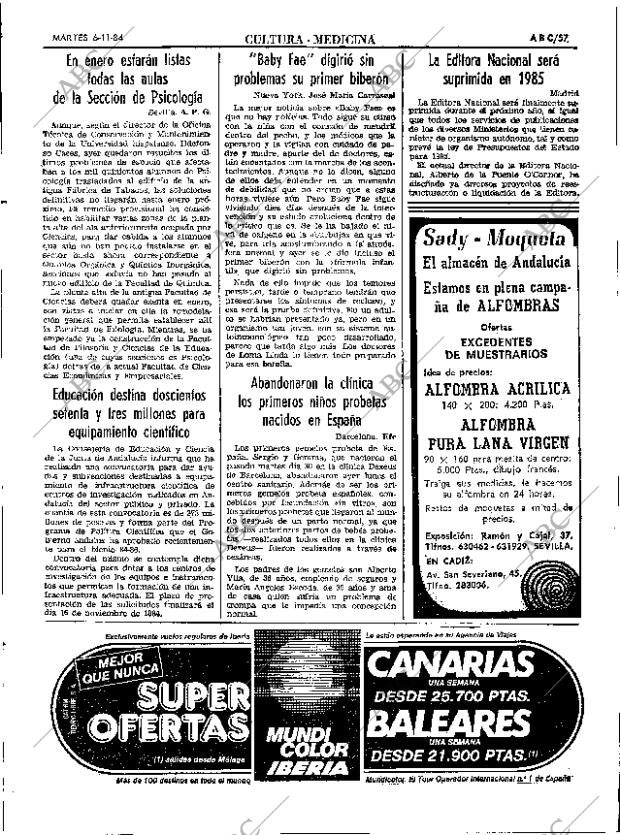 ABC SEVILLA 06-11-1984 página 57