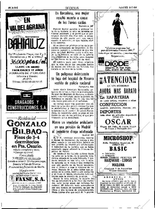 ABC SEVILLA 06-11-1984 página 68