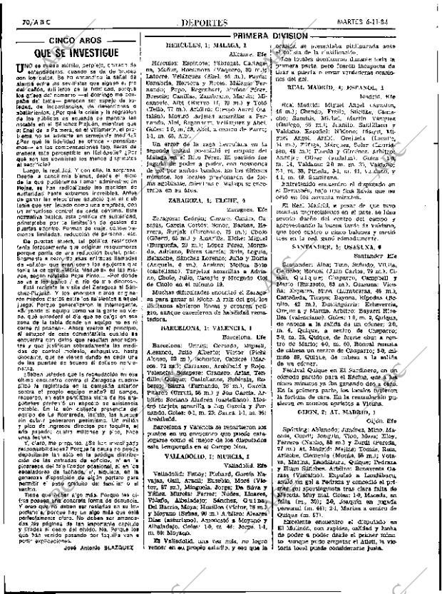 ABC SEVILLA 06-11-1984 página 70