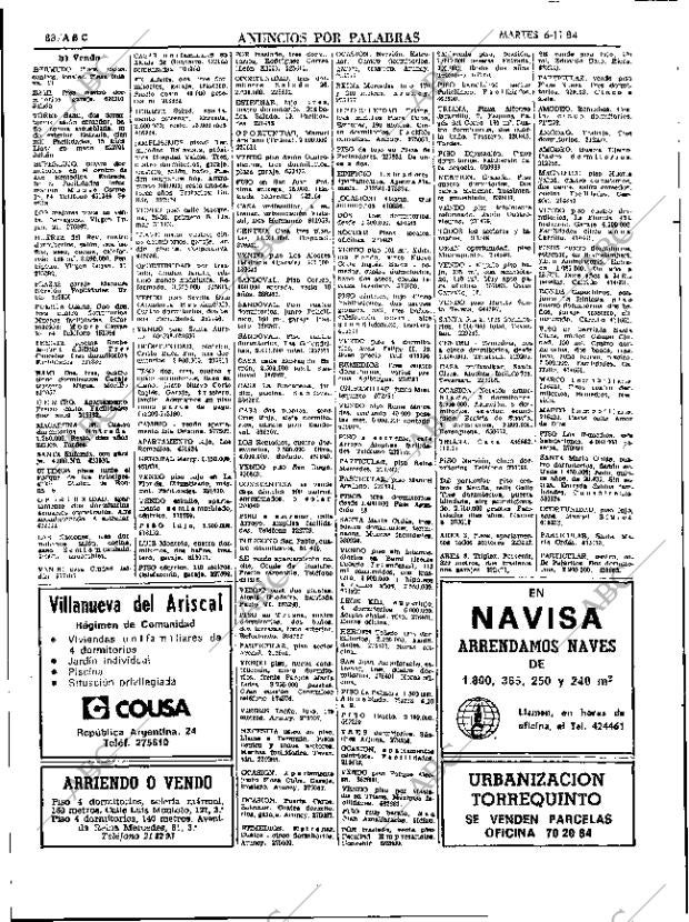 ABC SEVILLA 06-11-1984 página 88