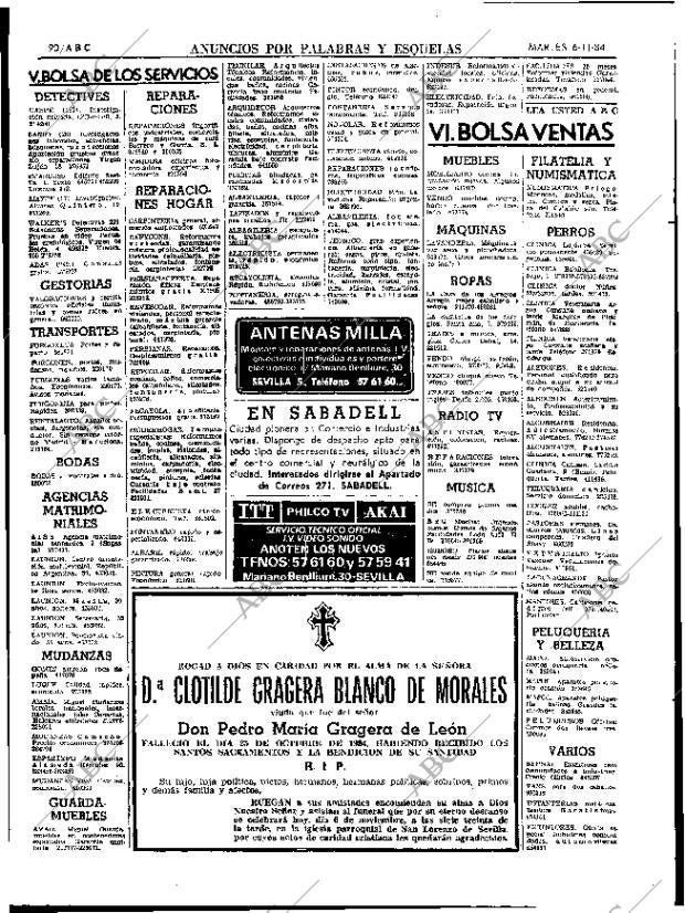 ABC SEVILLA 06-11-1984 página 90