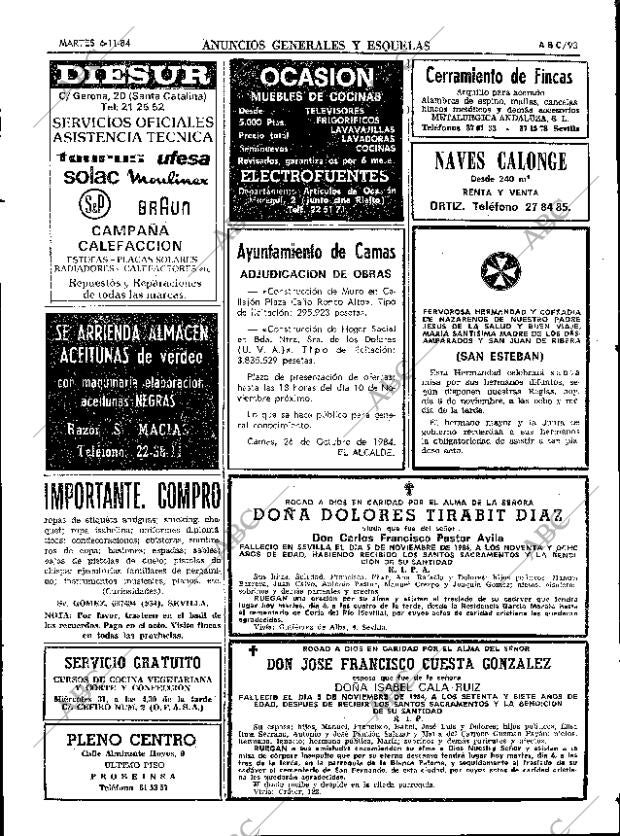 ABC SEVILLA 06-11-1984 página 93