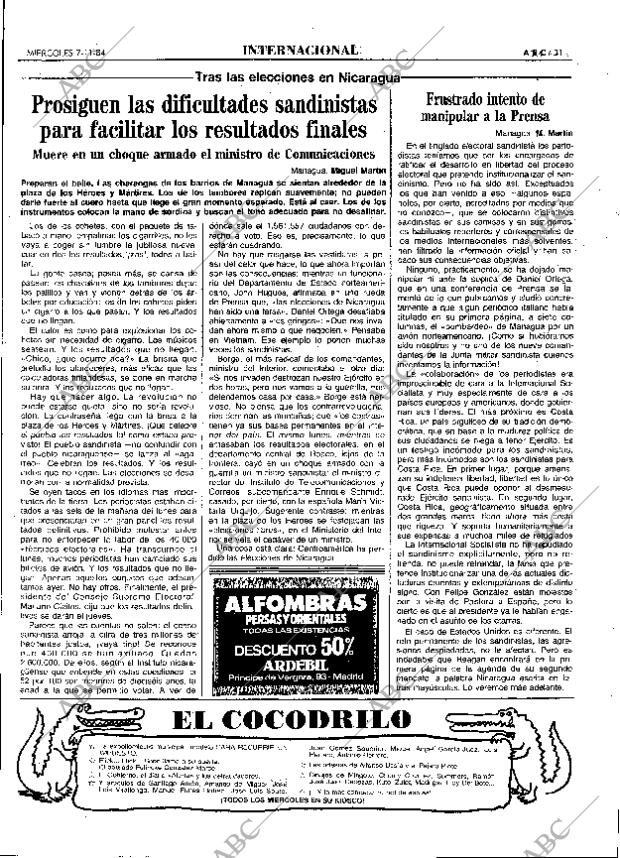 ABC MADRID 07-11-1984 página 31
