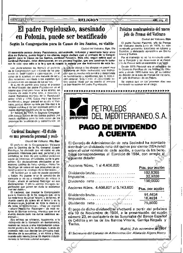 ABC MADRID 07-11-1984 página 43