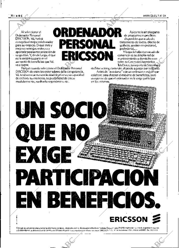 ABC MADRID 07-11-1984 página 70