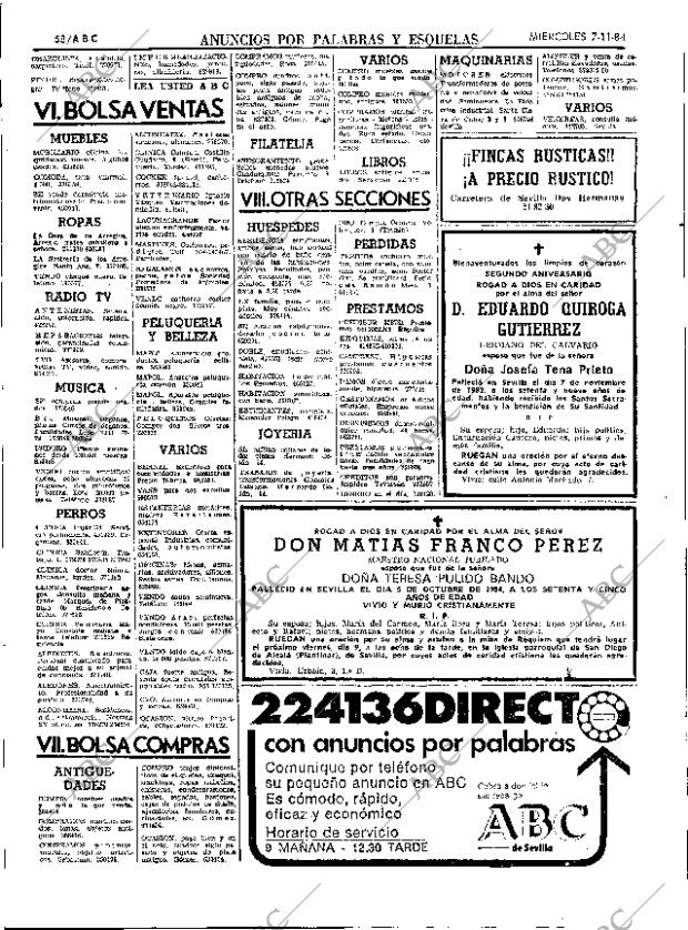 ABC SEVILLA 07-11-1984 página 58