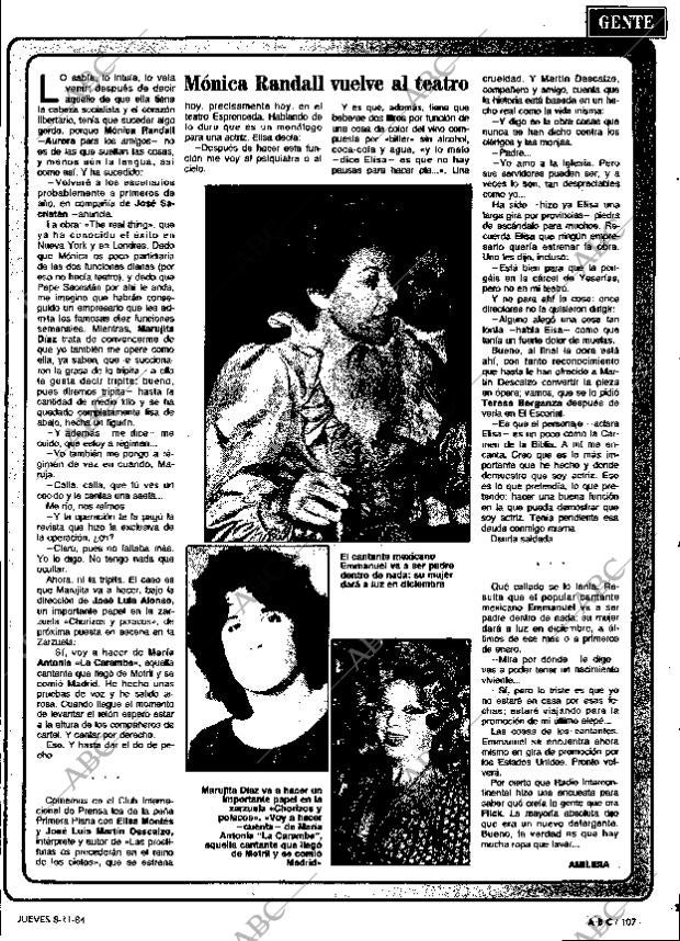 ABC MADRID 08-11-1984 página 107